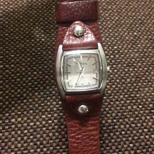 Fossil leather watch